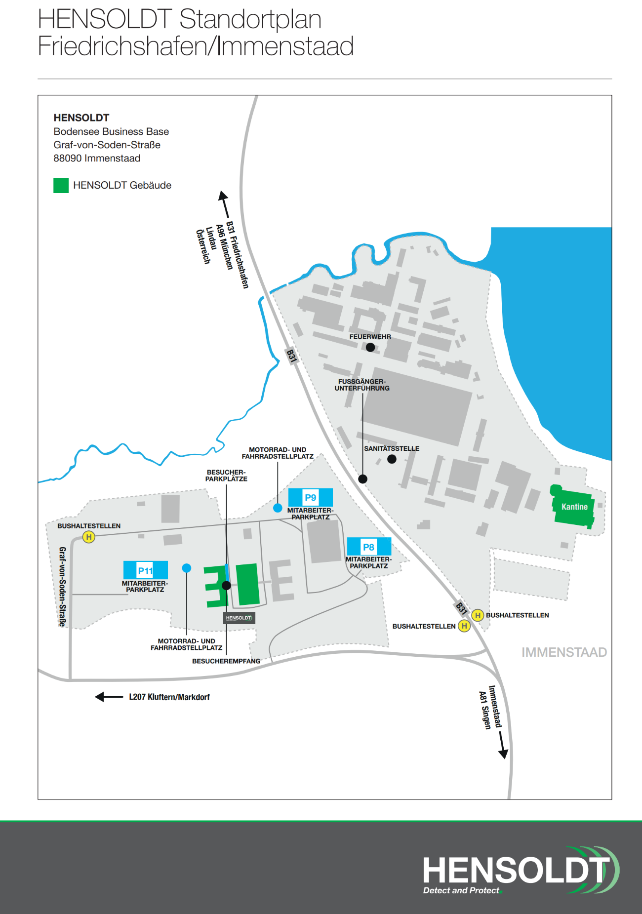 HENSOLDT Standortplan FriedrichshafenImmenstaad